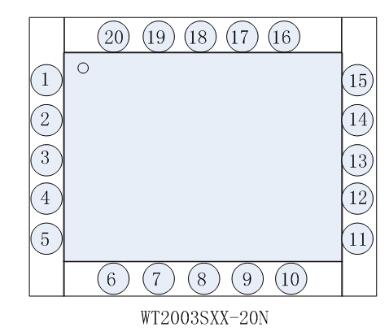 WT2003SXX-20N MP3 Audio Decoder IC