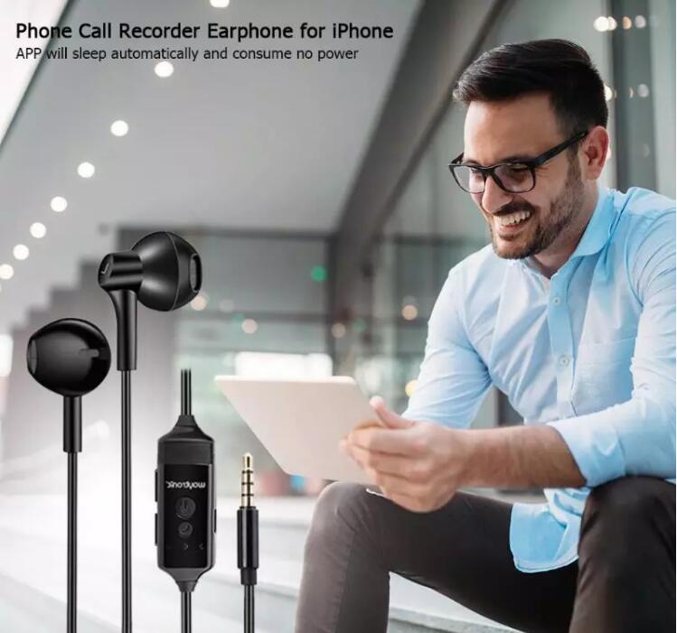 Cellphone Call Recorder Earphone